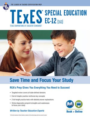 cover image of Texas TExES Special Education EC-12 (161) Book + Online